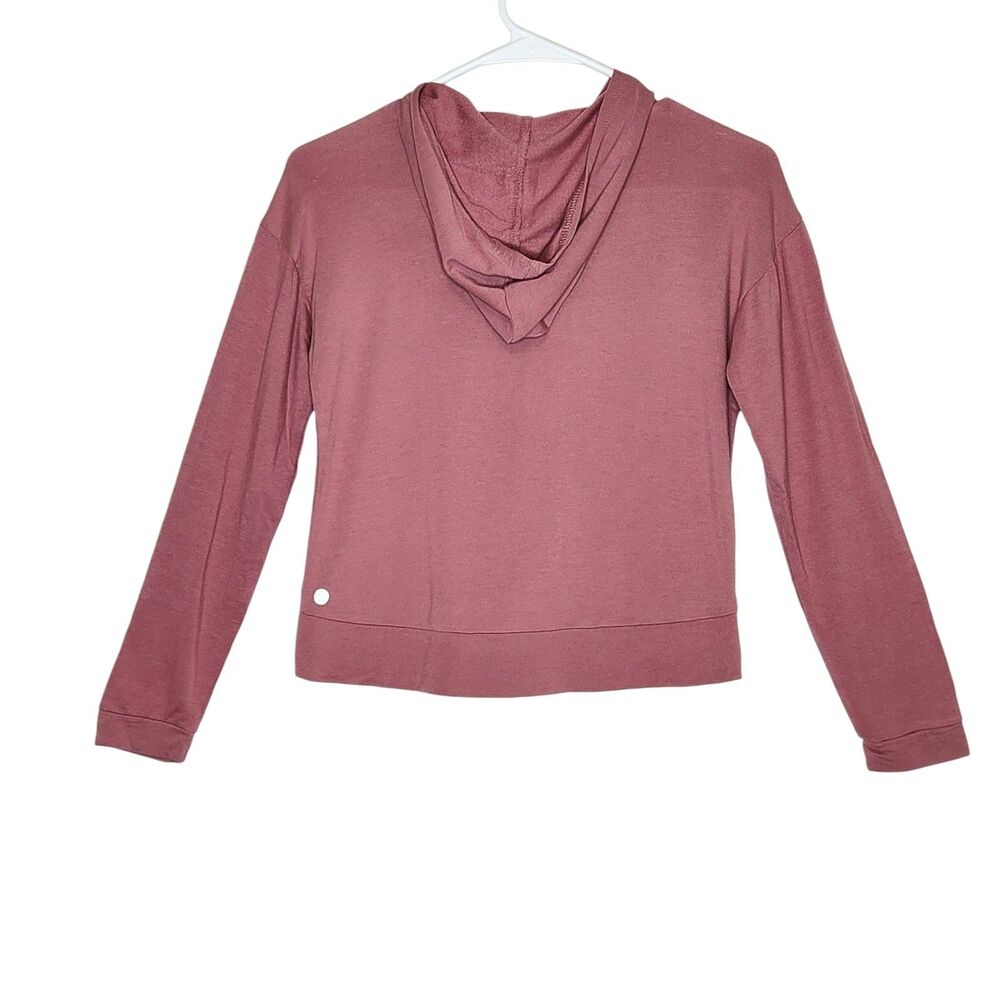 Zella Twist Front Mauve Pink Performance Activewear Hoodie Girls M 8/10 NWT - Picture 3 of 9